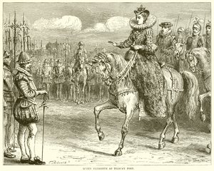 Königin Elisabeth in Tilbury Fort