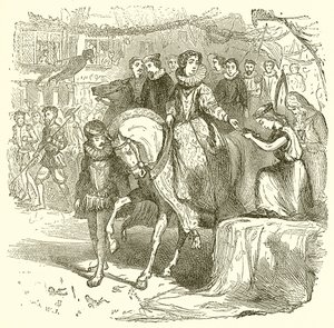 Königin Elisabeth erhält die Bibel von English School