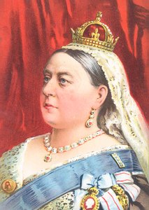Königin Victoria - Grußkarte von English School