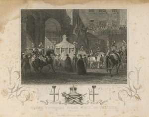 Königin Victorias erster Besuch in der Stadt, 9. November 1837 von English School