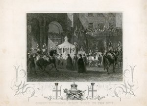 Königin Victorias erster Besuch in der City of London, 9. November 1837