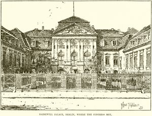 Radziwill-Palast, Berlin, wo der Kongress stattfand von English School