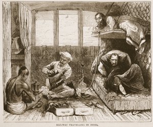 Eisenbahnreisen in Indien, Illustration aus Cassells Illustrierter Geschichte Englands