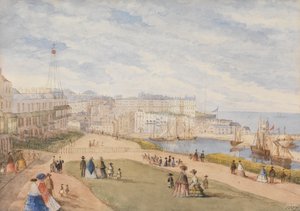 Ramsgate, West Cliff, 1857 (Aquarell auf Papier)