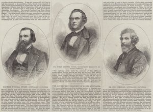 Kürzliche australische Entdecker (Gravur)
