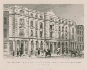 Religiöse Traktatgesellschafts-Depot, Paternoster Row, London von English School
