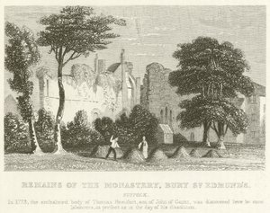 Überreste des Klosters, Bury St Edmund