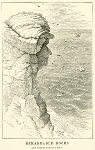 Bemerkenswerte Felsen, der Tempelritter-Felsen von English School