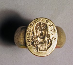 Replik-Elektrotyp von Childerics Ring, 1831 von English School