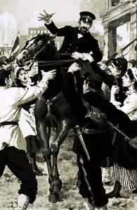 Reporter Archibald Forbes benutzte eine Verkleidung, um nach Paris zu gelangen von English School
