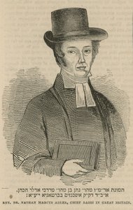 Reverend Dr. Nathan Marcus Adler, Oberrabbiner in Großbritannien