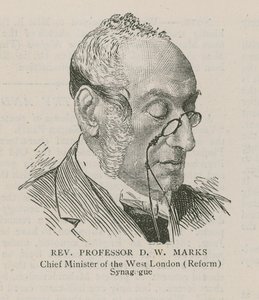 Reverend Professor D W Marks, Hauptminister der West London (Reform) Synagoge von English School
