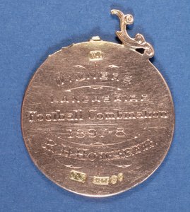 Rückseite einer Preston North End Football Club Medaille, 1897-98