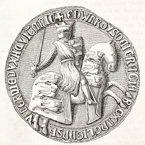 Rückseite des großen Siegels von Edward I