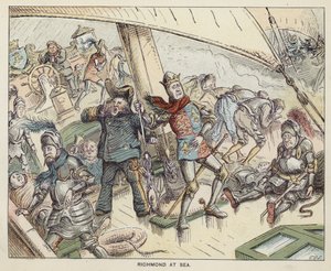 Richmond (der zukünftige König Heinrich VII.) auf See von English School