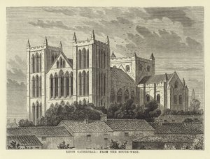 Ripon Kathedrale, von Südwesten von English School
