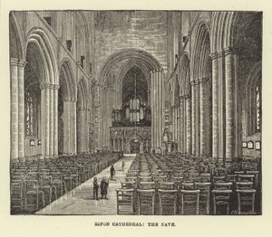 Ripon Kathedrale, das Kirchenschiff von English School