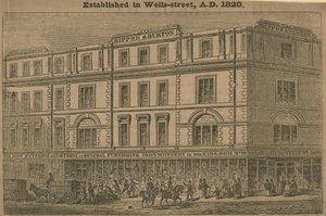 Rippon und Burton, Kaufhaus, gegründet 1820 von English School