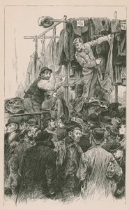Rivalisierende Händler in Petticoat Lane von English School