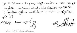 Robert Abbott, Bischof von Salisbury von English School