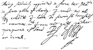 Robert Devereux, Graf von Essex von English School