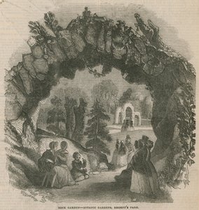 Steingarten in den Botanischen Gärten von English School