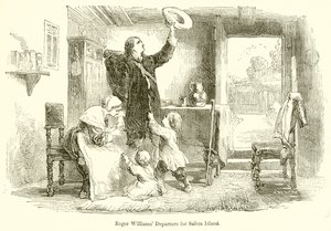 Roger Williams Abreise zur Salem-Insel von English School