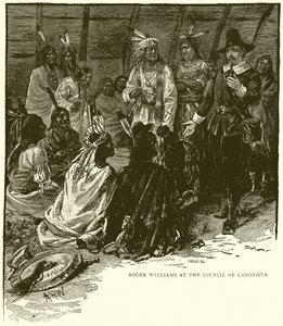 Roger Williams beim Rat von Canonicus von English School