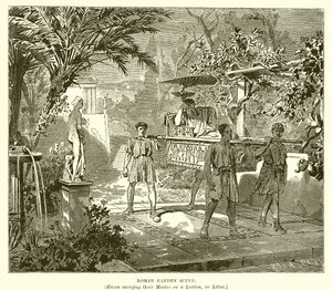 Römische Gartenszene von English School