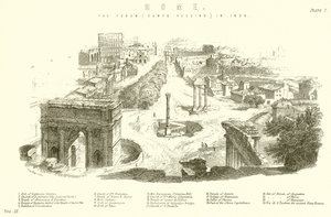 Rom. Das Forum (Campo Vaccino) im Jahr 1830 von English School
