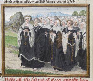Griechische Frauen reisen nach Theben, aus dem 