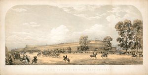 Königlicher Besuch bei der Großen Ausstellung 1851, Ost-Eingang von English School