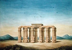 Ruinen des Tempels von Hermopolis von English School