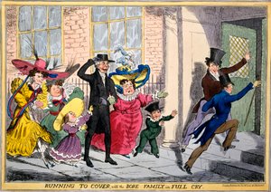 Running to Cover with the Bore Family in Full Cry, ca. 1830