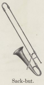 Posaune (Gravur) von English School