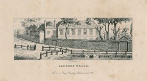 Sadlers Wells, bevor es durch das Musick House und Spa ersetzt wurde von English School