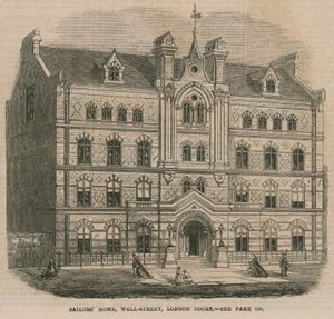 Sailors Home, Well Street, London Docks von English School