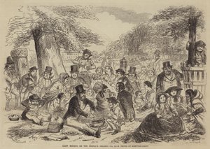 Saint Monday oder der Feiertag des Volkes, ein Picknick in Hampton Court von English School