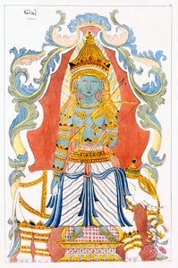 Saman Dewa Raja, die vier Hügelwächter, aus Die Geschichte und Lehre des Buddhismus von Edward Upham, 1829