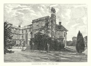 Sanderstead Court (Gravur) von English School