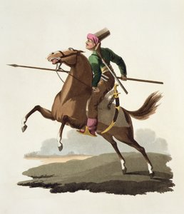Saphir, aus Kostüme der verschiedenen Nationen, Band VII, Die Militäruniform der Türkei, von Thomas MacLean, veröffentlicht ca. 1800-18