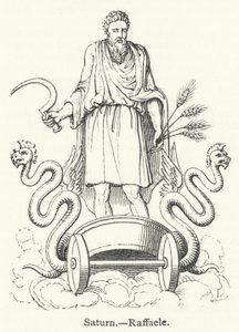 Saturn (Gravur) von English School