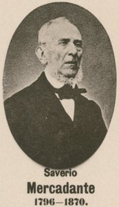 Saverio Mercadante (Gravur) von English School