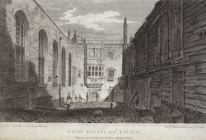 Savoy-Kapelle und -Palast, London, 1807