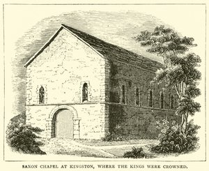 Sächsische Kapelle in Kingston, wo die Könige gekrönt wurden von English School