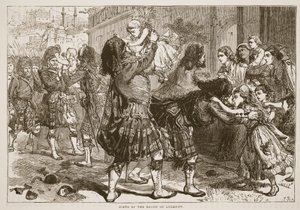 Szene bei der Befreiung von Lucknow, Illustration aus Cassells Illustrierter Geschichte Englands