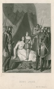 Szene aus König Johann von William Shakespeare von English School
