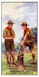 Pfadfinderleiter und Assistent, 1929
