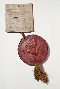 Siegel von König Richard I. (Wachs und Pergament)