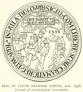 Siegel der Louth Grammar School, 1552 von English School